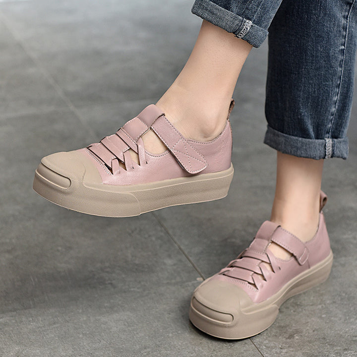 Dame Behagelige Slip-On Sneakers med justerbar velcro og moderne design Stilla