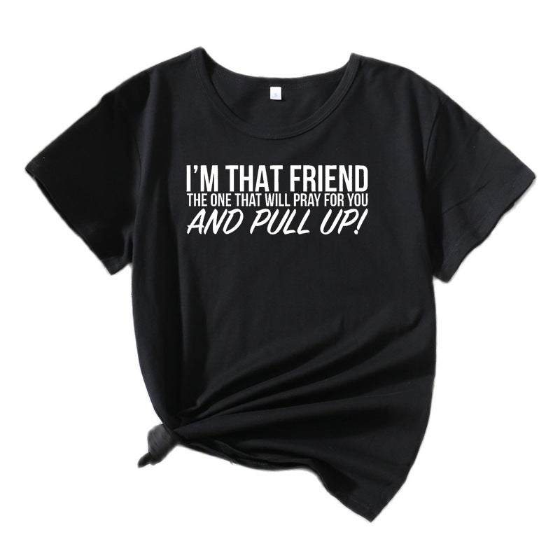 Dame Casual Statement T-shirt Stilla 1751262489