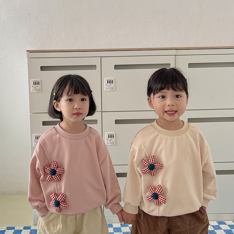 Pige Fritids Blomst dekoreret Sweatshirt Stilla