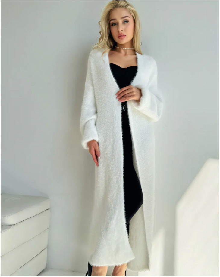 Femme Længere Komfortabel Åben Front-Cardigan Stilla