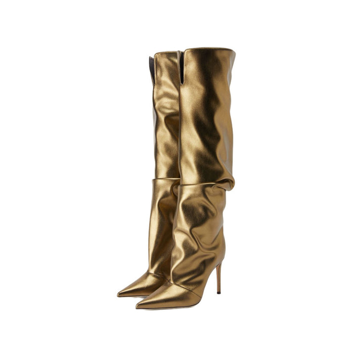 Femme Over-the-Knee Slouchy Stiletto Støvler Stilla