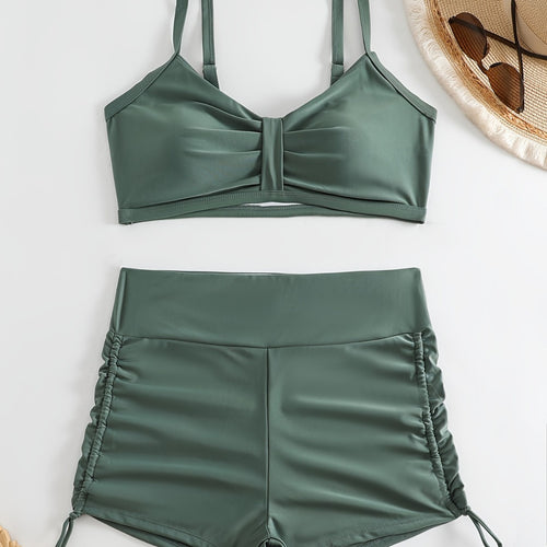 Dame Sporty bikini sæt med innovativt ruffledesign Skovae