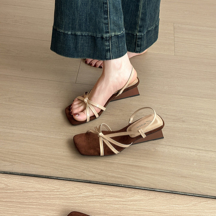 Damer Elegante Åben Tå Slingback Vrist Sandaler Stilla