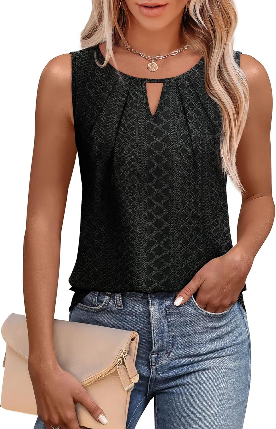 Dame Øjenlæder Design Nøgle-Hul Bluse Stilla