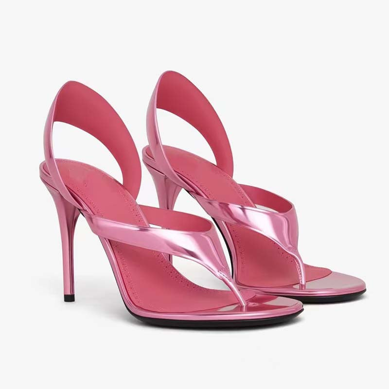 Femme Højglans Riemchen-Hælsandaler med elegant Ankel-design Stilla