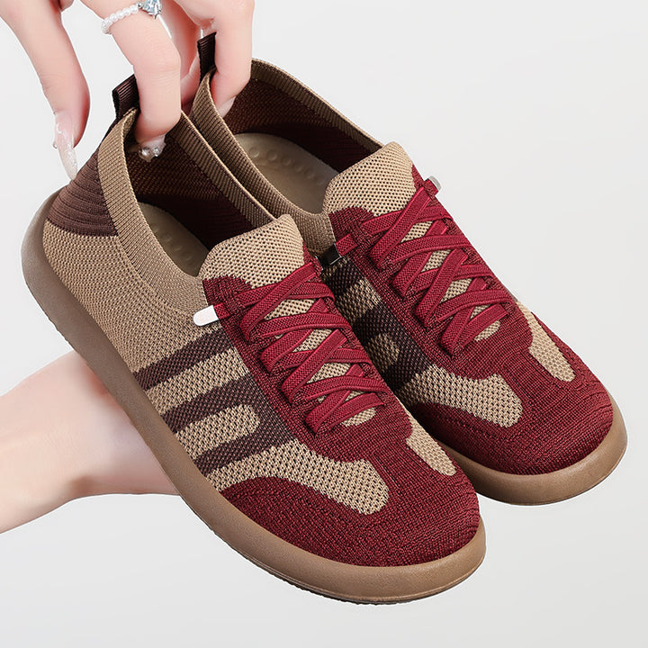 Femme Letvægts Åndbar Strik-Sneaker med Skridsikker Såler Stilla
