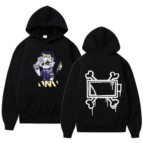 Kvinder Hoodie med Kreativt Comic Motiv Skovae