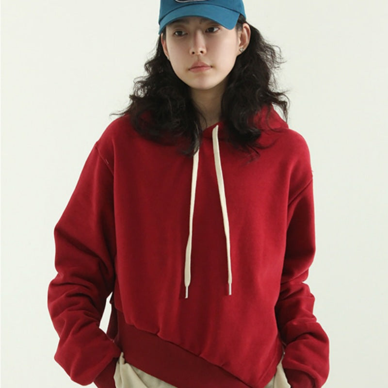Dame casual hoodie med oversized pasform Stilla