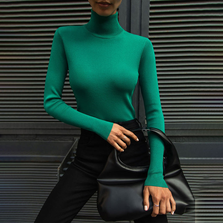 Kvindernes Højkvalitets Turtleneck Sweater Lavet af Fint Strikmateriale Stilla