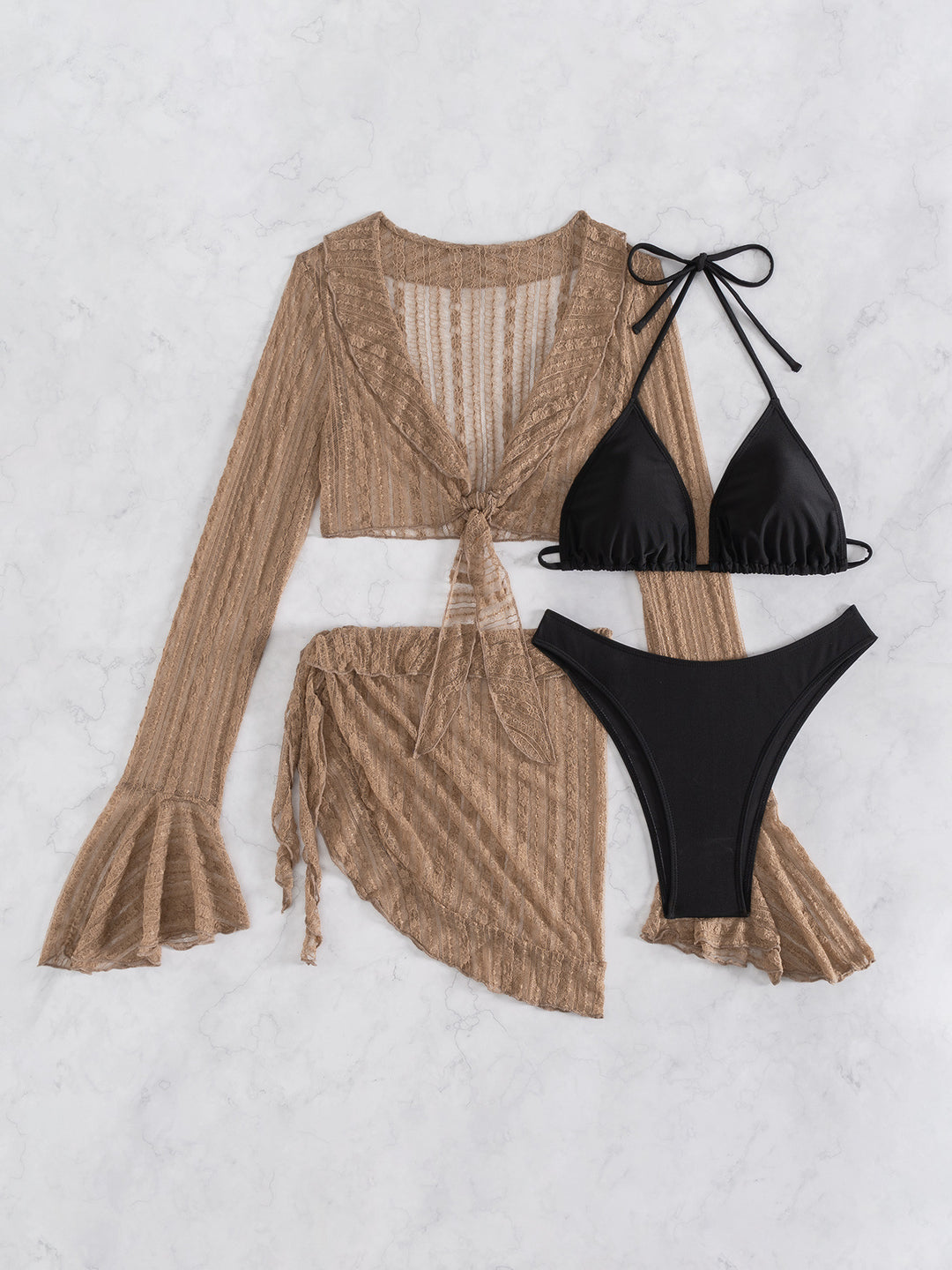 Dame Bikiniset med stilfuld Cover-Up Skovae