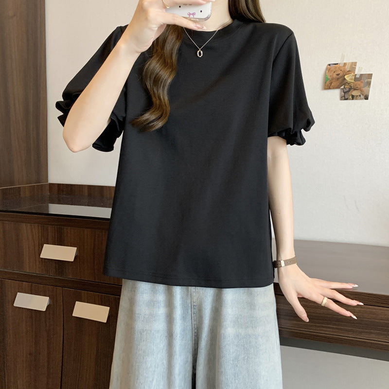 Dame Puffærmer Relaxed Fit T-Shirt Stilla