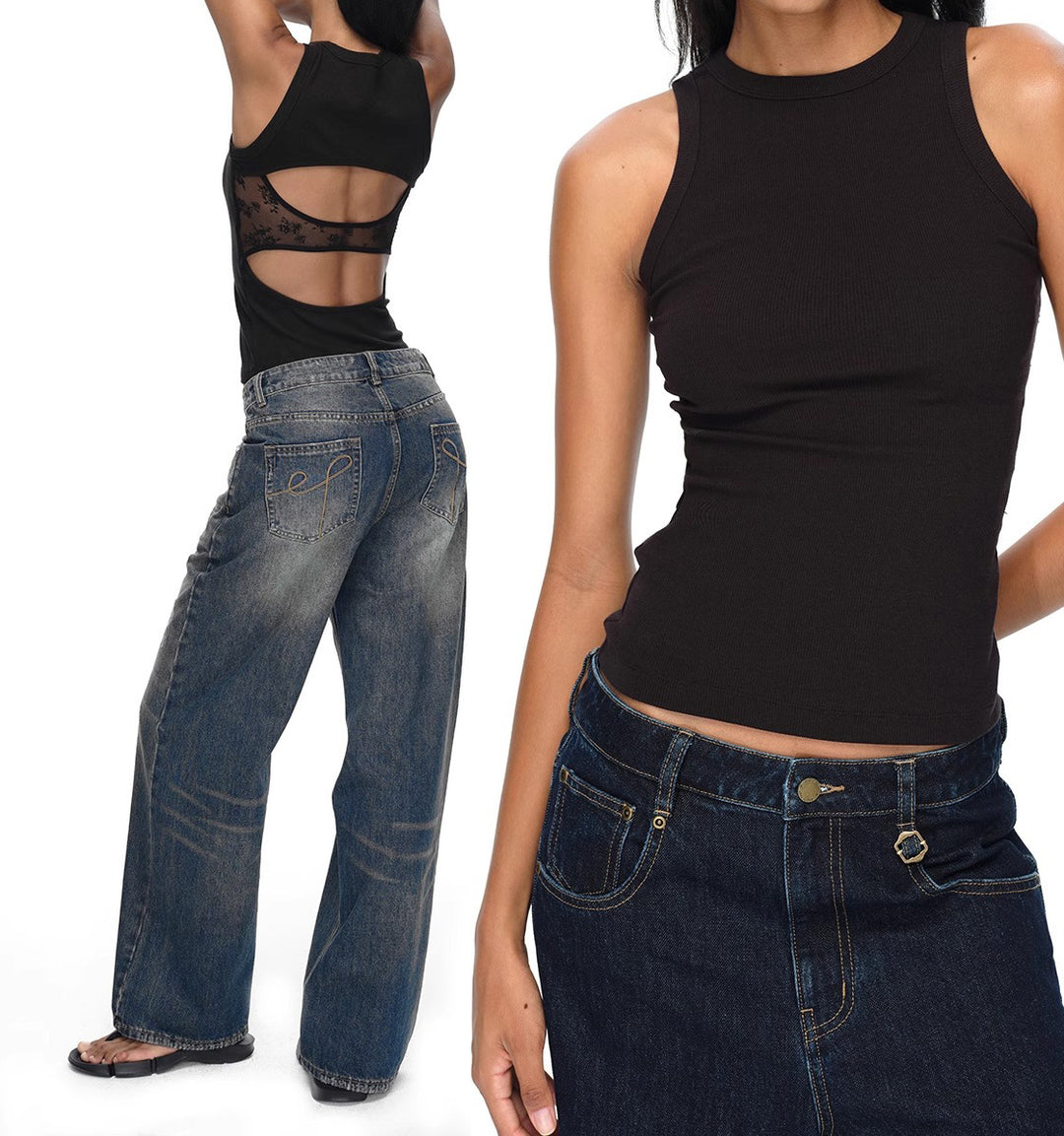Dame ærmeløst Crop-Top Stilla