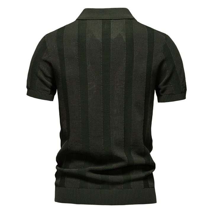 Herrer Polo-Shirt med struktureret design og moderne krave Stilla