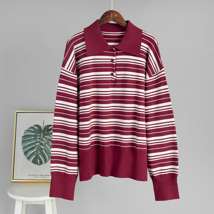 Kvinders striped cardigan med en afslappet pasform Stilla