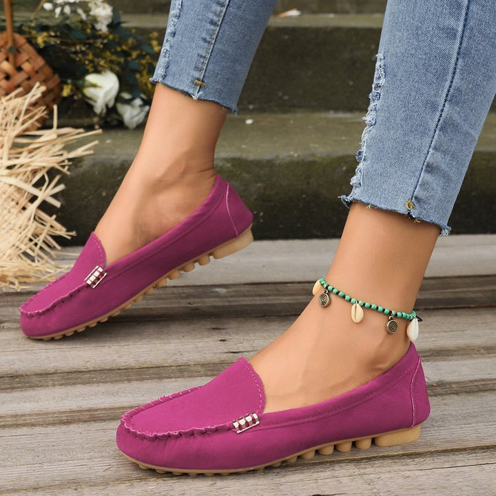 Dame mokasiner med mode denim-look og elegante detaljer Stilla