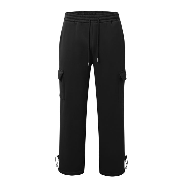 Herren nan Cargo-joggingbukser med elastisk talje, snøre og justerbar kant Skovae