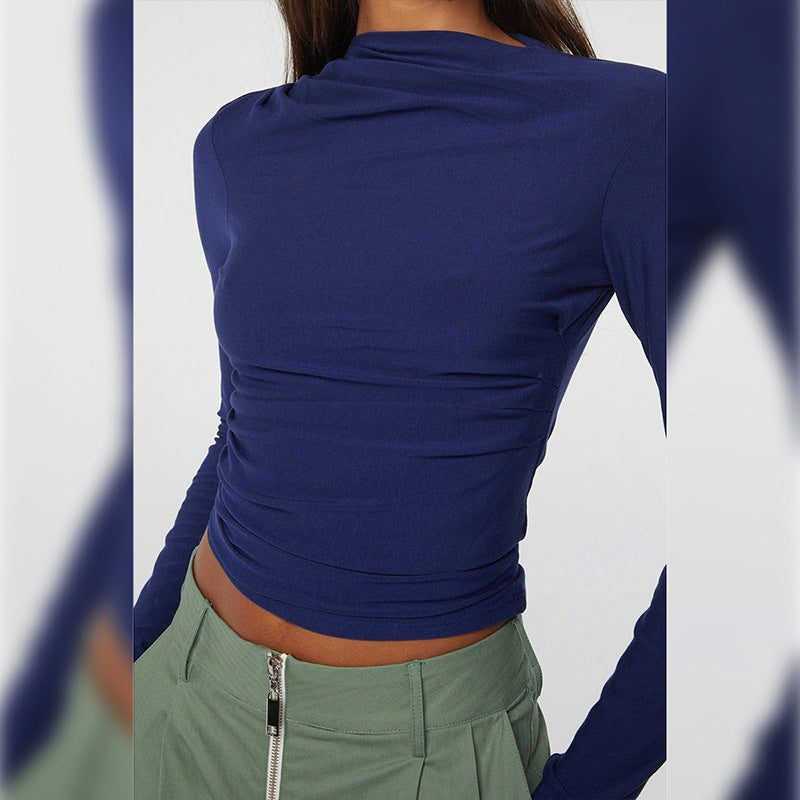 Femme Raffung Langærmet Stretch Top Stilla