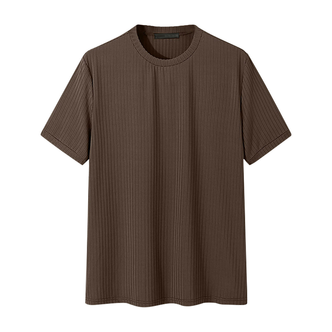 Unisex nan ribbet løst skåret T-shirt lavet af bomuldsblanding Skovae