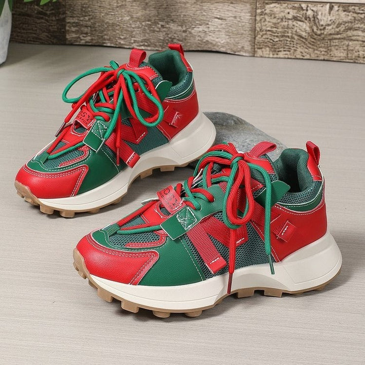 Dame Sporty Lifestyle Sneakers med markant materialmix og dæmpende sål Stilla