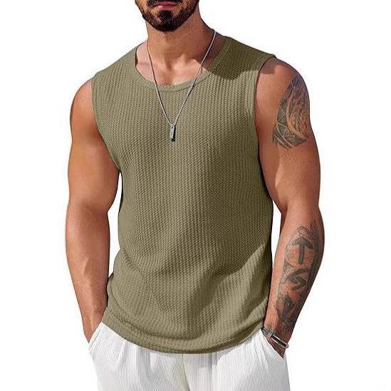 Herrer Sporty Tanktop med åndbart vabe-struktur Skovae