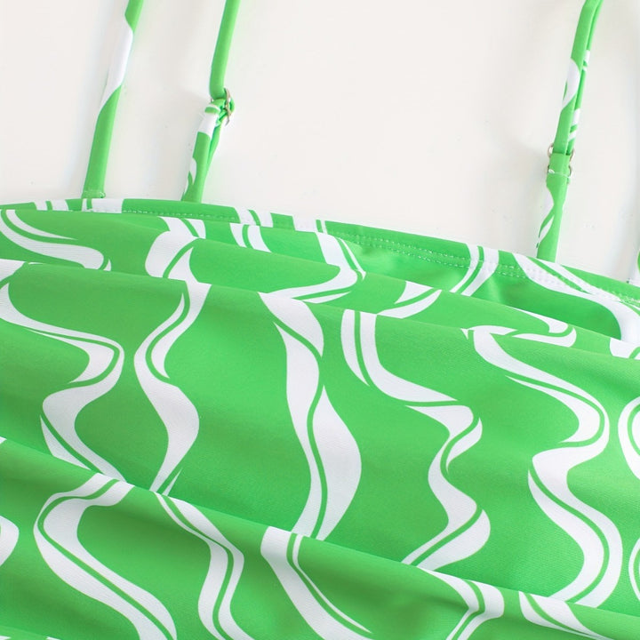 Dame ensartet badedragt med kvalitets ruffle design Skovae