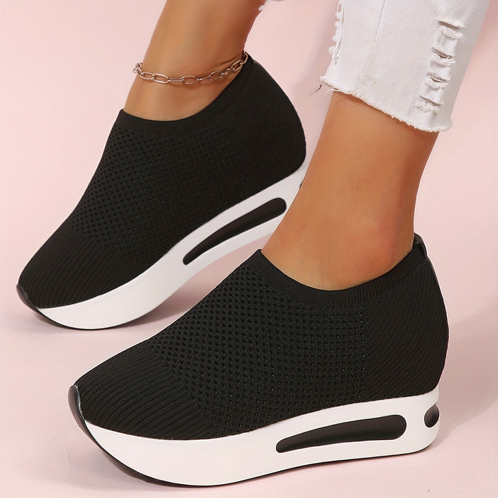 Dame åndedræts Wedge Sneakers Stilla