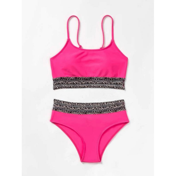Dame Sporty bikini med stilfulde mønstre og høj talje Stilla