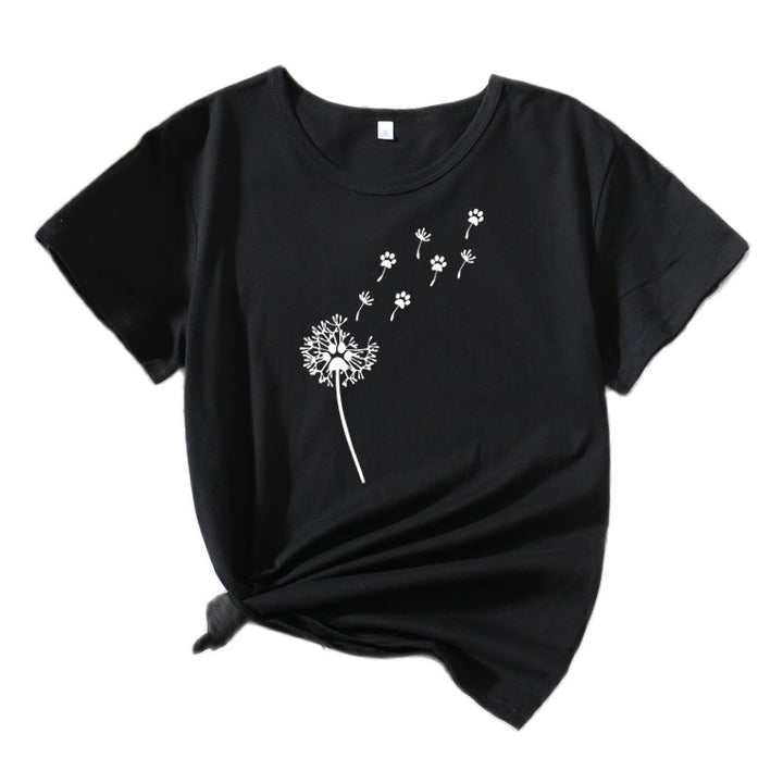 Kvinder kunstnerisk mælkebøtte grafik T-shirt Stilla