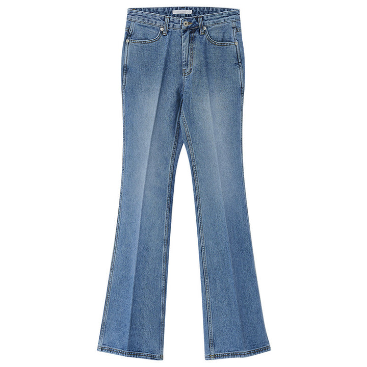 Dame High-Waist Bootcut Jeans med behagelig pasform Stilla