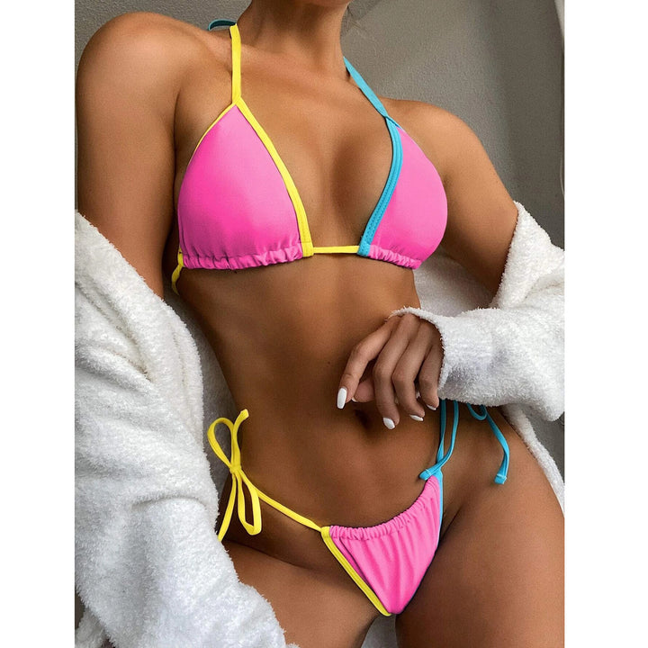 Dame Vendbart Triangel-Bikini-Sæt Stilla 1750839715