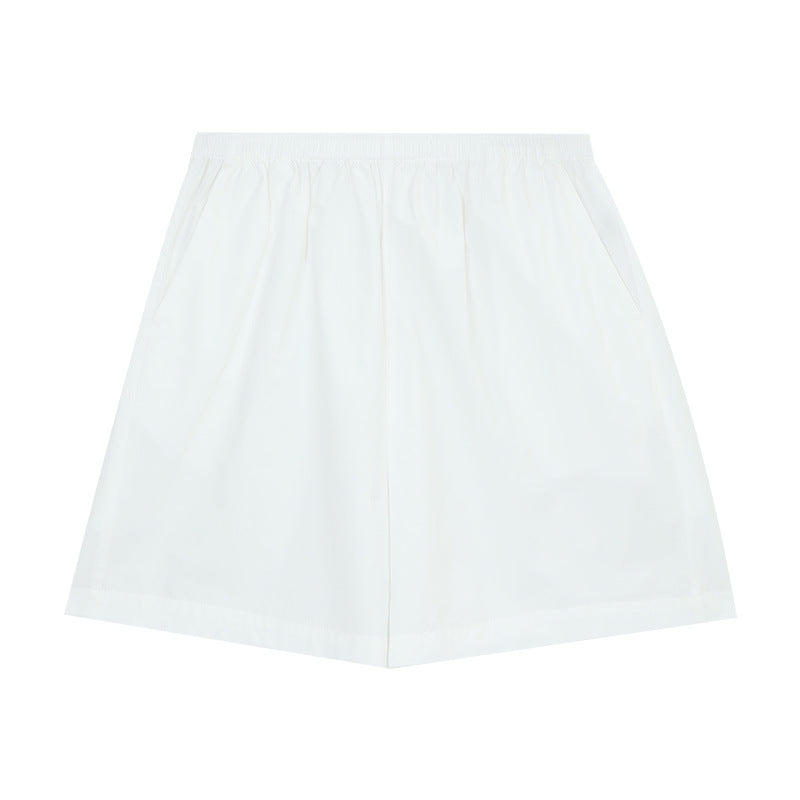 Dame elegante kort shorts med elastisk talje og sidelommer Stilla