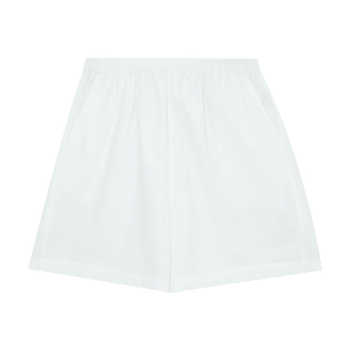 Dame elegante kort shorts med elastisk talje og sidelommer Stilla