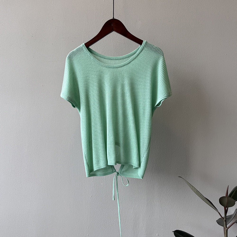 Dame afslappet T-shirt med justerbar søm Stilla
