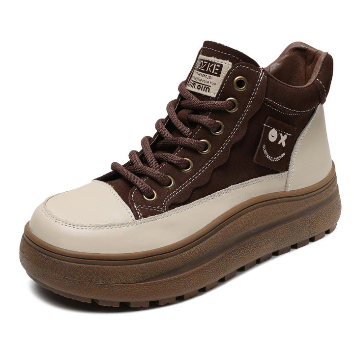 Dame High-Top Fashion Sneakers med holdbar gummisål Stilla