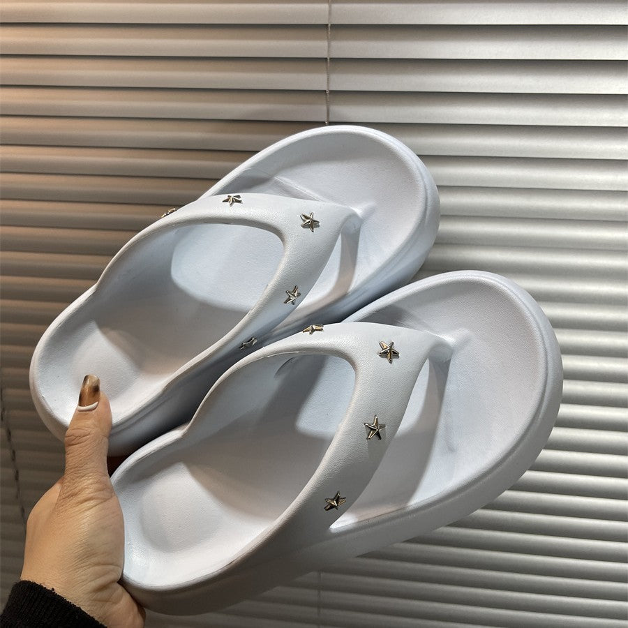Dame Komfortable Mode Sandaler med elegant Stjerne Smykke Stilla
