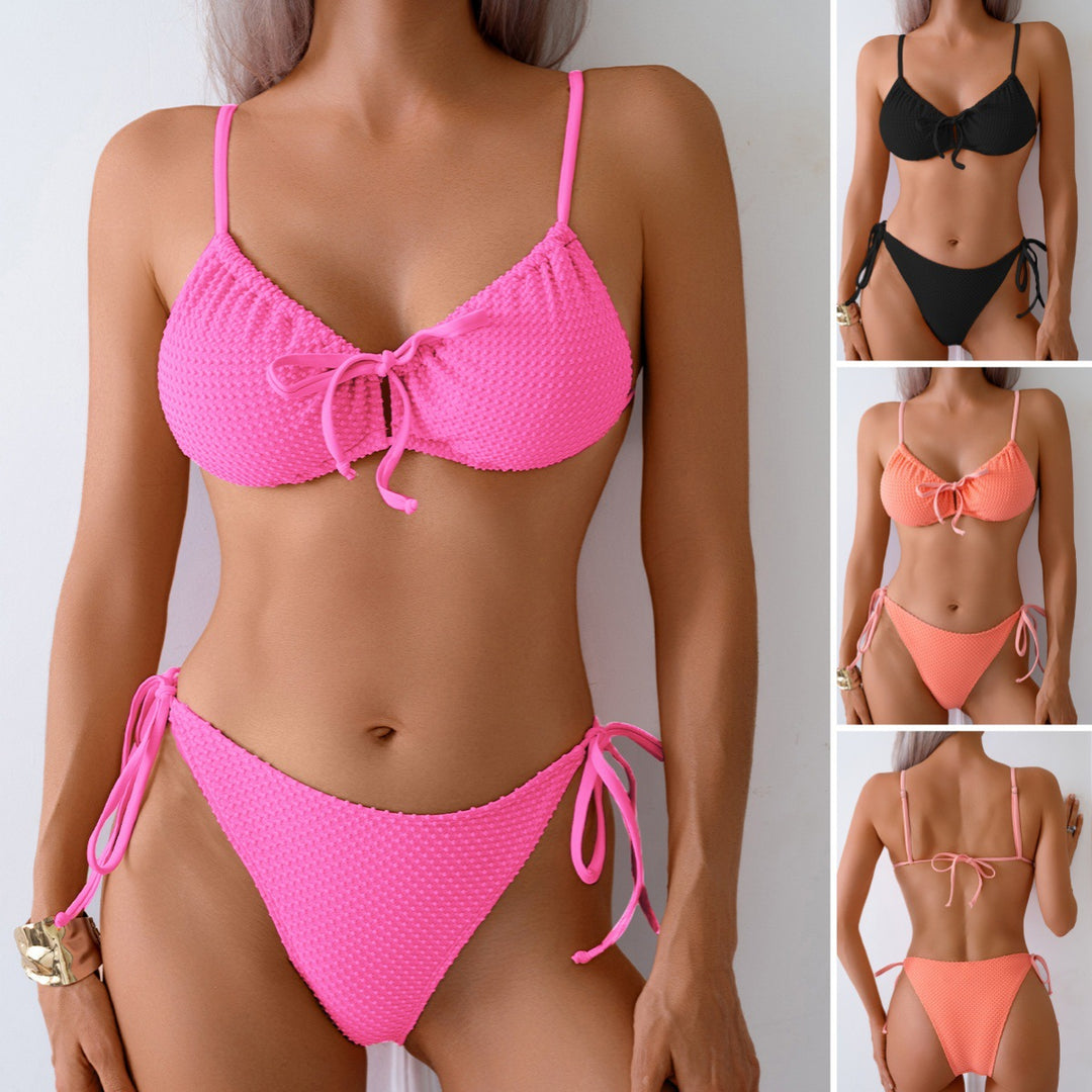 Dame Triangel-Bikini med legende-bindebånd Skovae