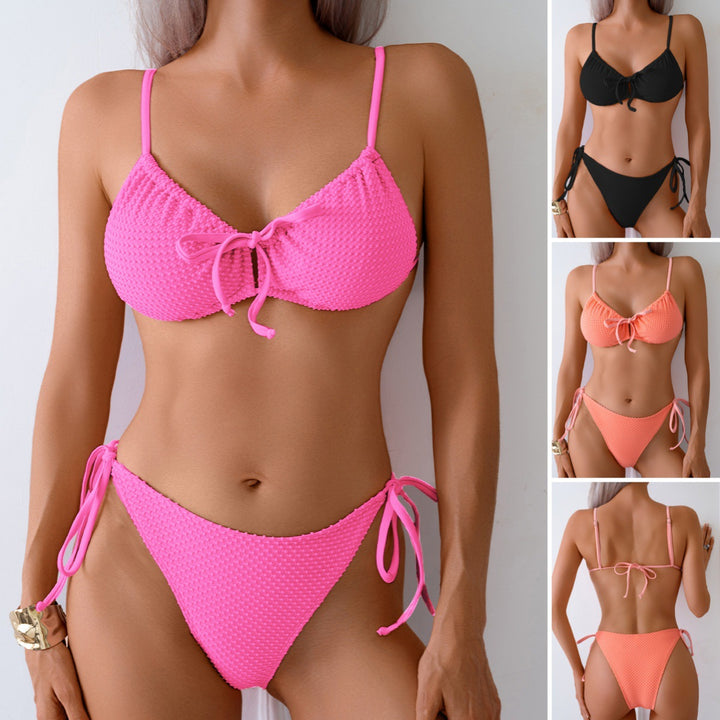 Dame Triangel-Bikini med legende-bindebånd Skovae