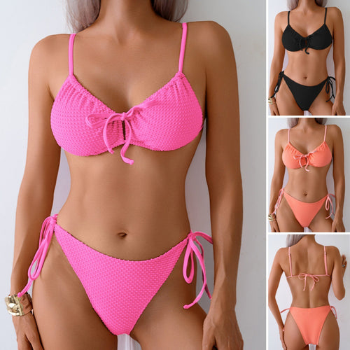 Dame Triangel-Bikini med legende-bindebånd Skovae