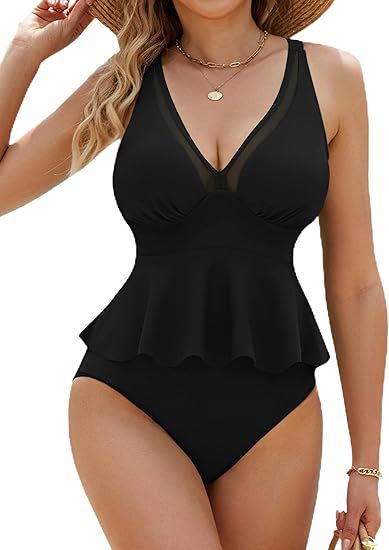 Dame Flydende Peplum-Badeanstik Skovae