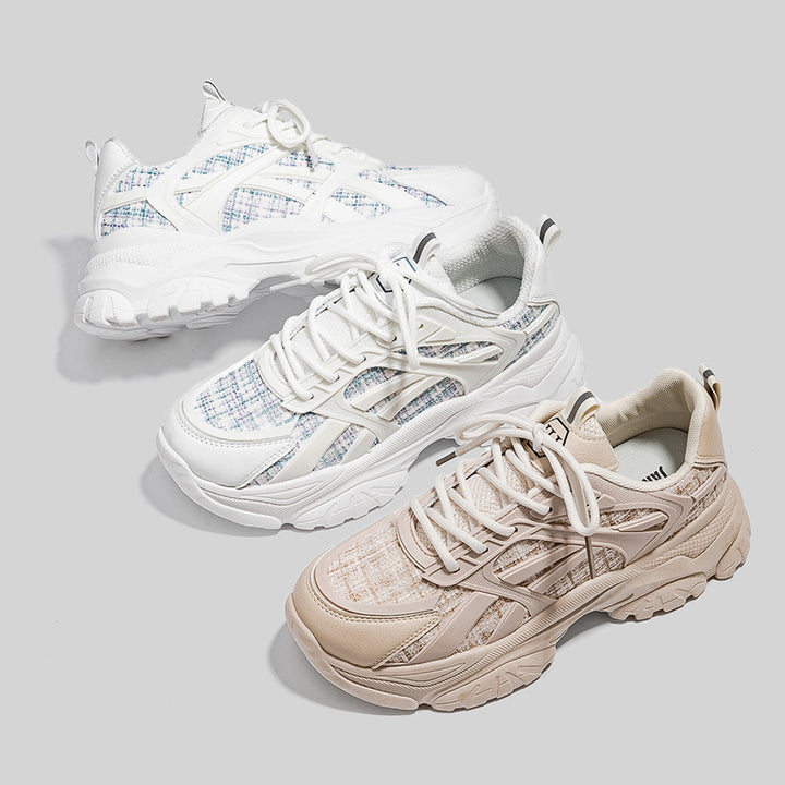 Dame Chunky Sneakers med åndbart mesh-design og stilfuldt design Stilla