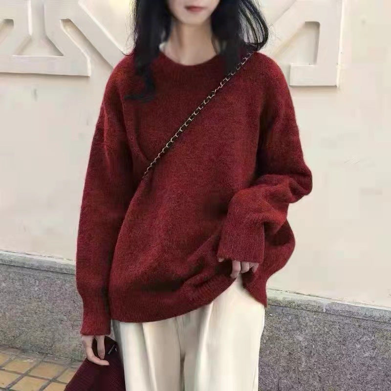 Kvinders oversized strikket sweater med ribbede detaljer Stilla