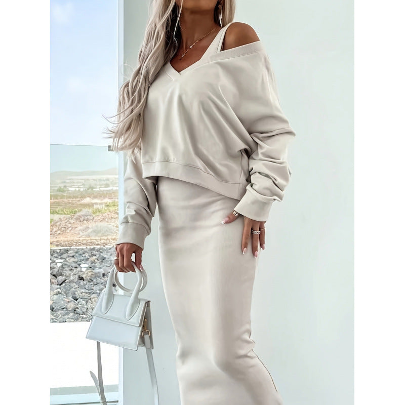 Dame kortærmet jumpsuit med flæse detaljer og bindebælte Skovae