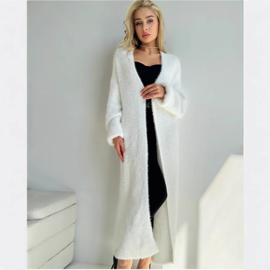 Femme Længere Komfortabel Åben Front-Cardigan Stilla
