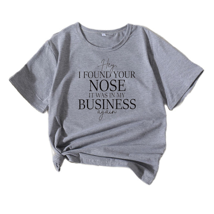 Kvinder Humoristisk Fritid Bomulds T-shirt Stilla