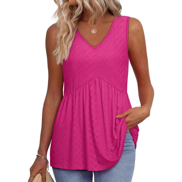 Dame Fritids V-Hals Tanktop Stilla