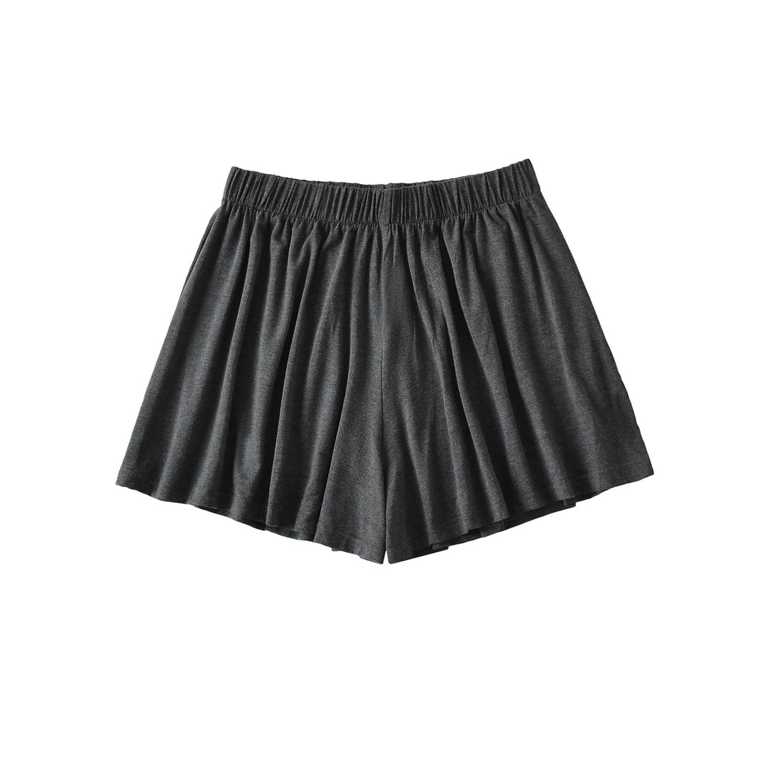 Dame afslappede shorts med elastisk talje og svajende kant Stilla