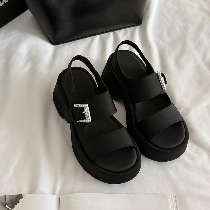 Femme Stilfulde Platform Slingback Sandaler Stilla