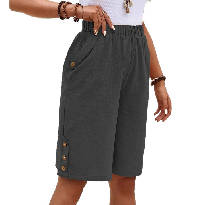 Dame Sommerlige Læder Shorts Stilla