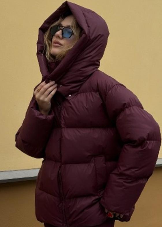 Stilla | Burgundy Puffer Jakke - Luxe Vinter Komfort