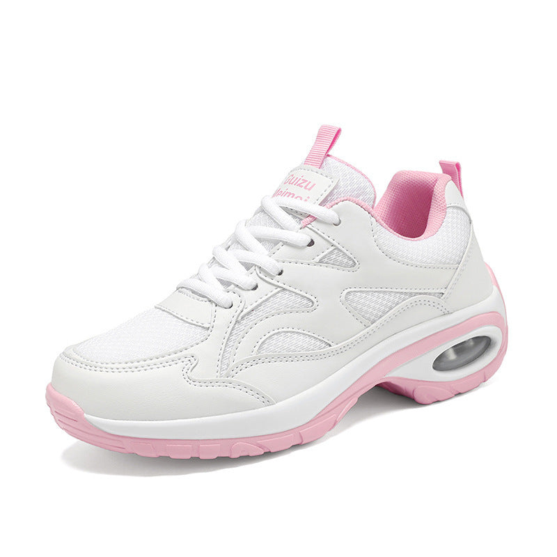 Dame nan stabil hverdags sneakers med ergonomisk rulsohle, integreret luftkapsel-dæmpning og åndbart mesh-overmateriale Skovae